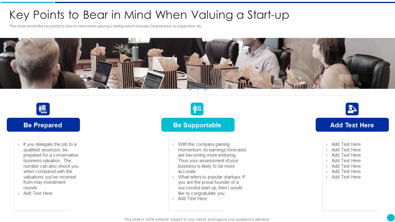 Valuing A Pre Revenue Startup Business Key Points To Bear In Mind When Valuing A Start Up Diagrams PDF