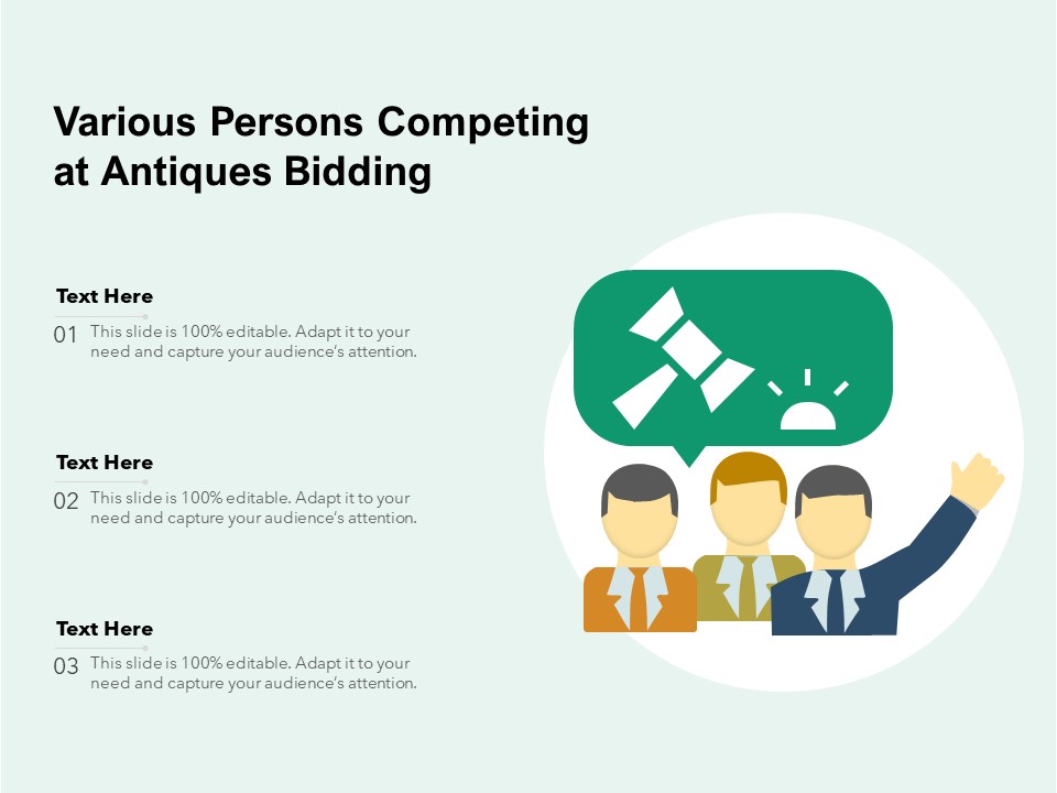 Various Persons Competing At Antiques Bidding Ppt PowerPoint Presentation File Demonstration PDF