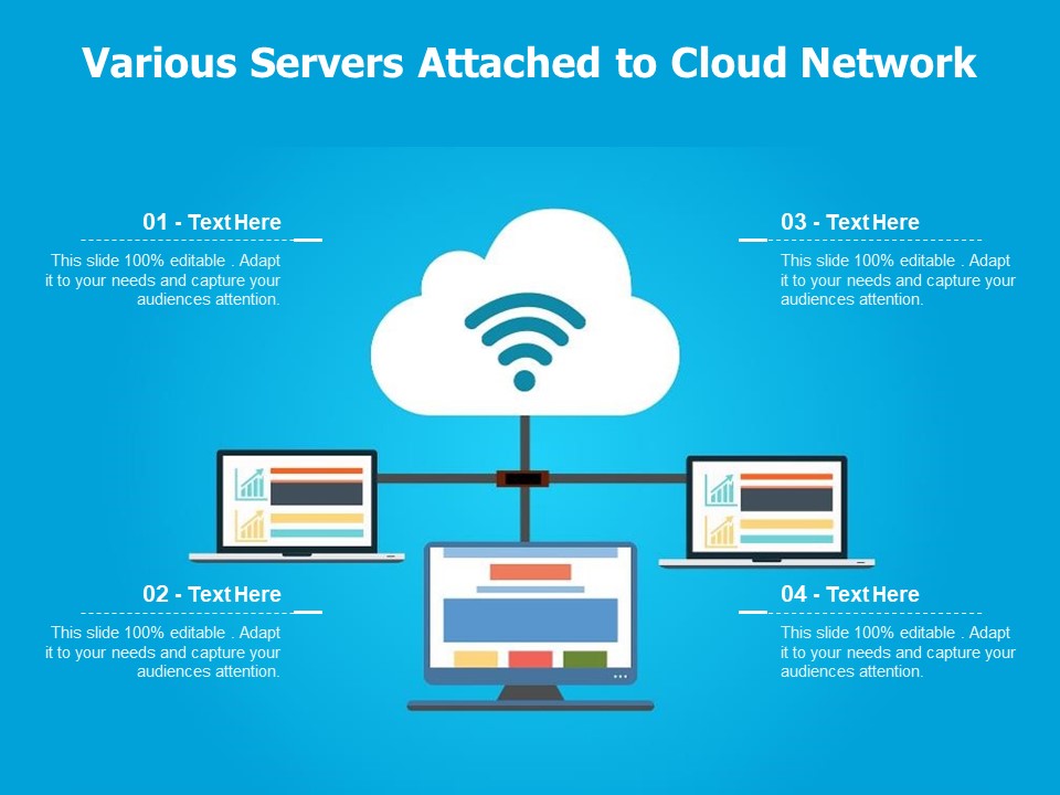 Various Servers Attached To Cloud Network Ppt PowerPoint Presentation Gallery Templates PDF