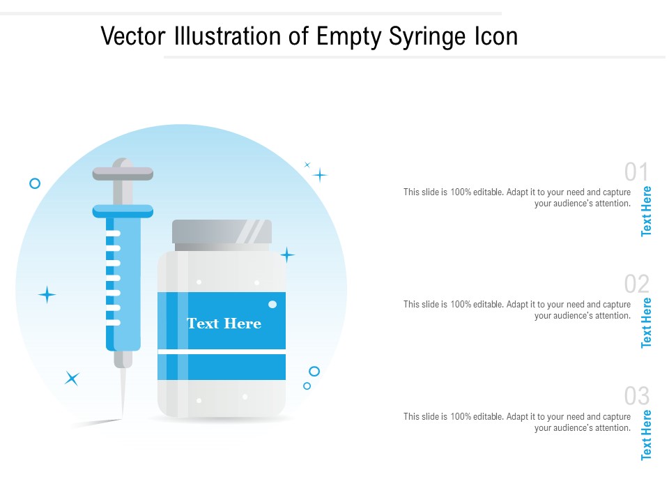 Vector Illustration Of Empty Syringe Icon Ppt PowerPoint Presentation Inspiration Graphics Download PDF