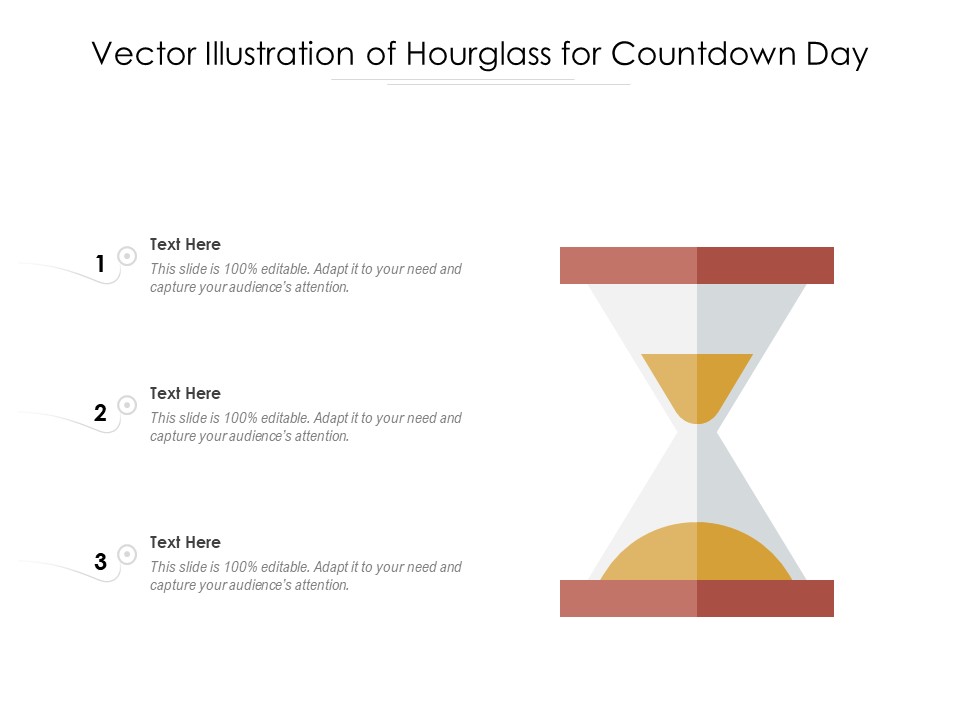 Vector Illustration Of Hourglass For Countdown Day Ppt PowerPoint Presentation Infographics Template PDF