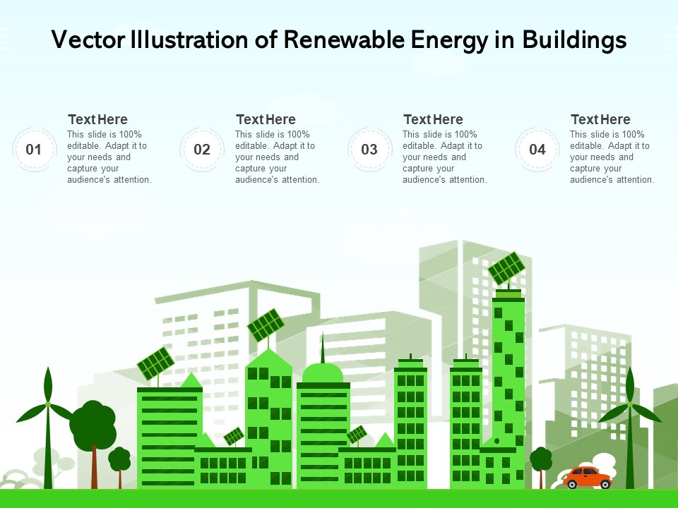 Vector Illustration Of Renewable Energy In Building Ppt PowerPoint Presentation Ideas Graphic Images
