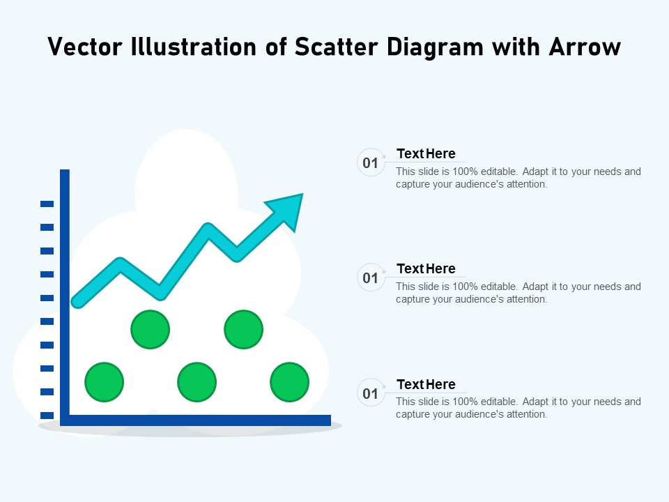 Vector Illustration Of Scatter Diagram With Arrow Ppt PowerPoint Presentation Infographic Template Graphics Template PDF