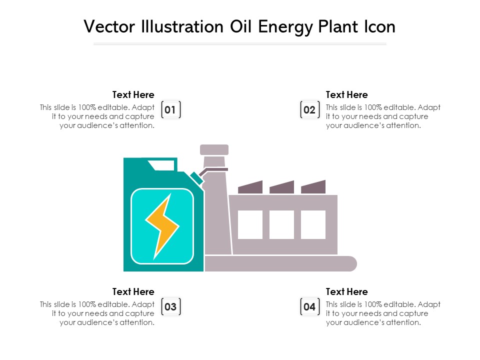 Vector Illustration Oil Energy Plant Icon Ppt PowerPoint Presentation Outline Infographic Template PDF