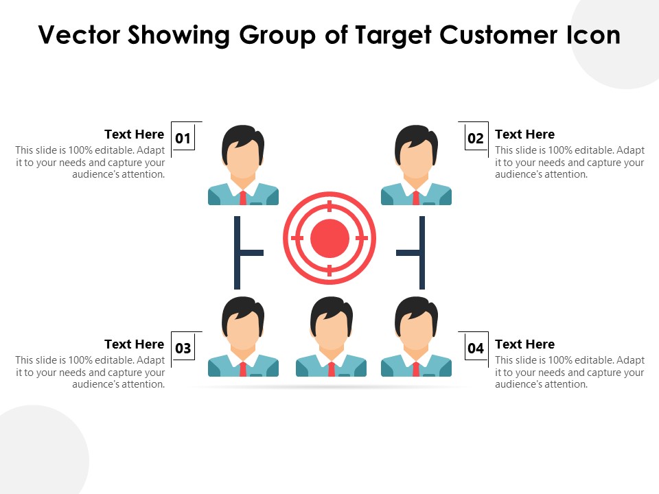 Vector Showing Group Of Target Customer Icon Ppt PowerPoint Presentation File Design Inspiration PDF