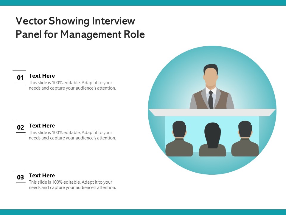 Vector Showing Interview Panel For Management Role Ppt PowerPoint Presentation Icon Gallery PDF