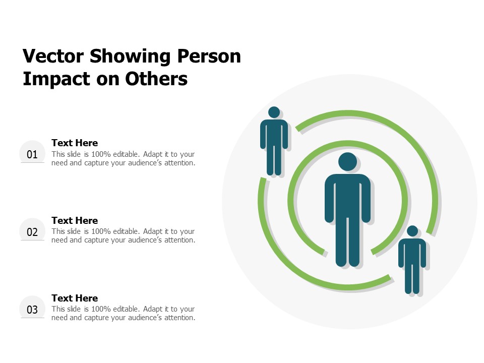 Vector Showing Person Impact On Others Ppt PowerPoint Presentation Slides Styles PDF