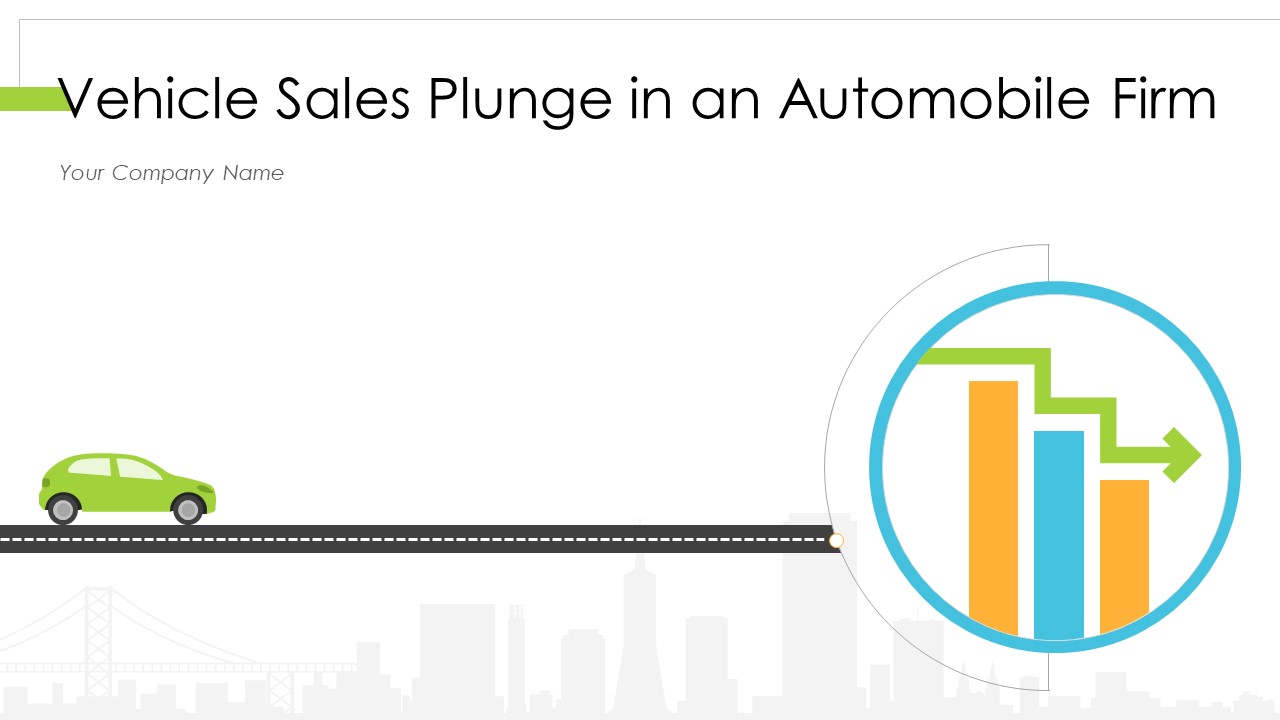 Vehicle Sales Plunge In An Automobile Firm Ppt PowerPoint Presentation Complete With Slides