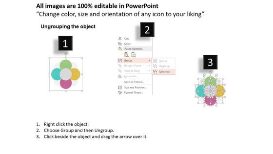 Venn Circles For Financial Ratio Analysis Powerpoint Templates