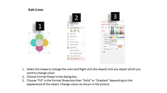 Venn Circles For Financial Ratio Analysis Powerpoint Templates