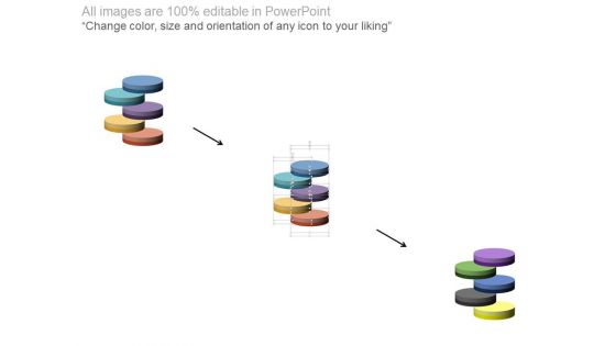 Vertical Steps For Data Management Powerpoint Template