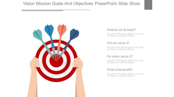 Vision Mission Goals And Objectives Powerpoint Slide Show
