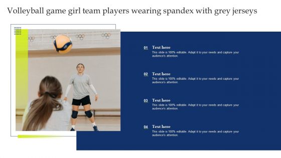 Volleyball Game Girl Team Players Wearing Spandex With Grey Jerseys Guidelines PDF