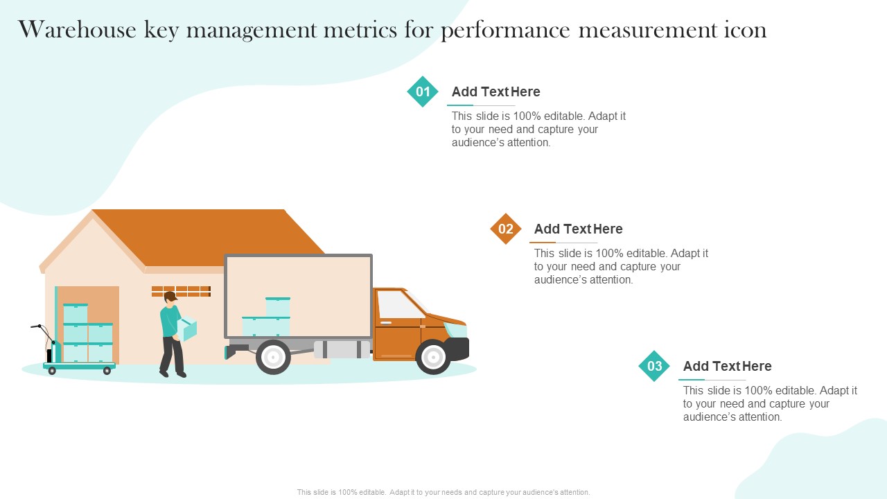 Warehouse Key Management Metrics For Performance Measurement Icon Inspiration PDF