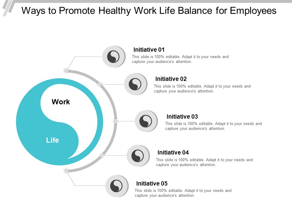 Ways To Promote Healthy Work Life Balance For Employees Ppt PowerPoint Presentation Infographics Example