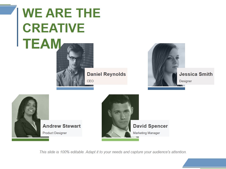 We Are The Creative Team Ppt PowerPoint Presentation Ideas Portfolio