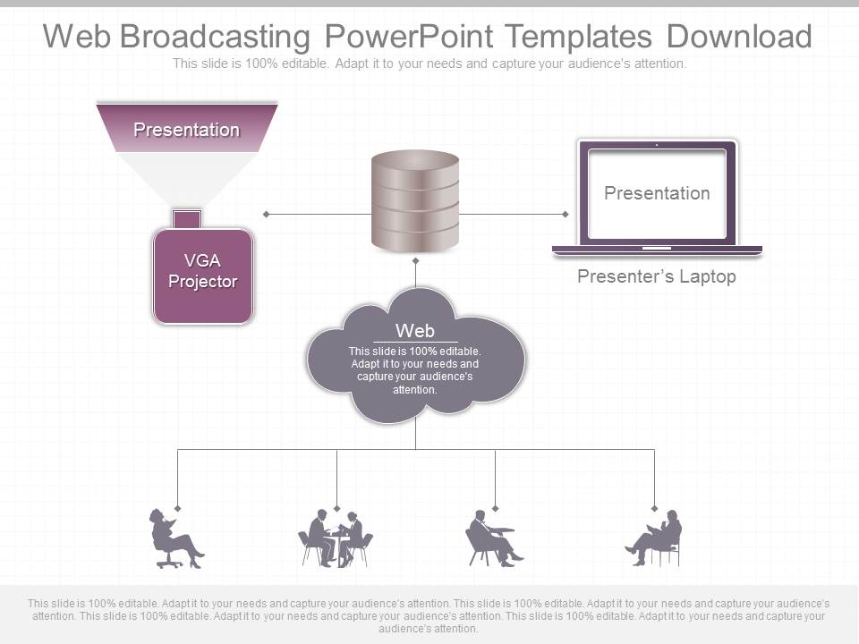 Web Broadcasting Powerpoint Templates Download