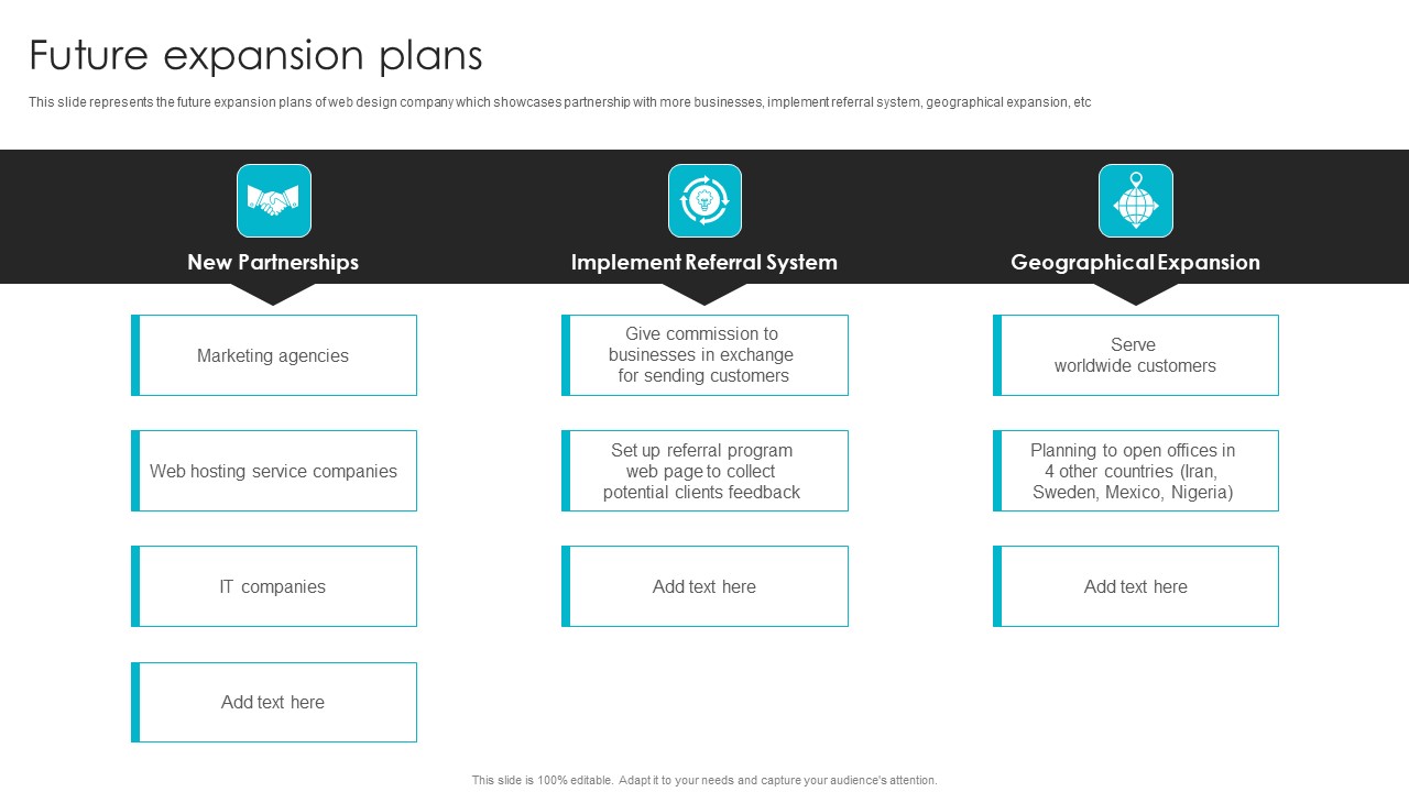 Web Design Company Overview Future Expansion Plans Diagrams PDF