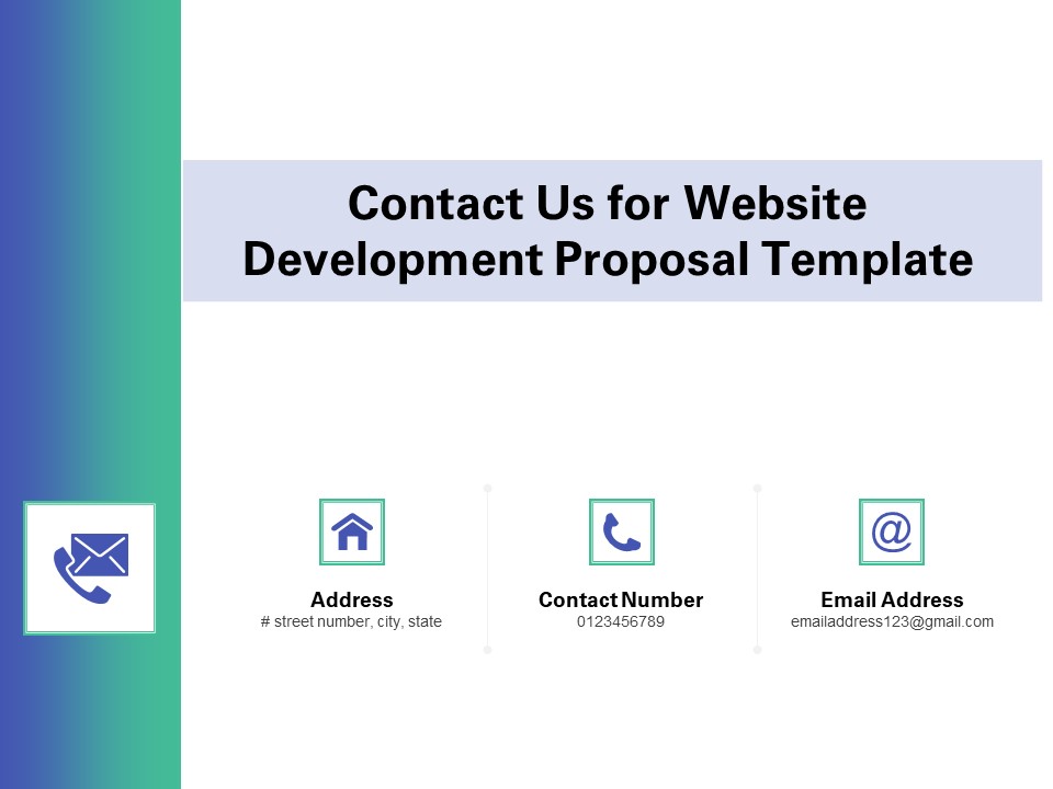 Web Redesign Contact Us For Website Development Proposal Template Ppt Pictures Information PDF
