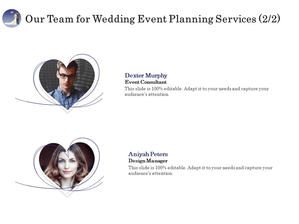 Wedding Affair Management Our Team For Wedding Event Planning Services Brochure PDF