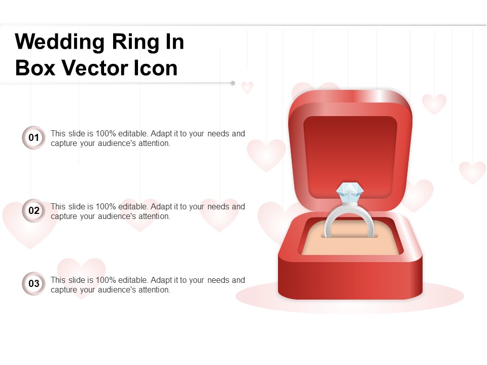 Wedding Ring In Box Vector Icon Ppt PowerPoint Presentation Slides PDF
