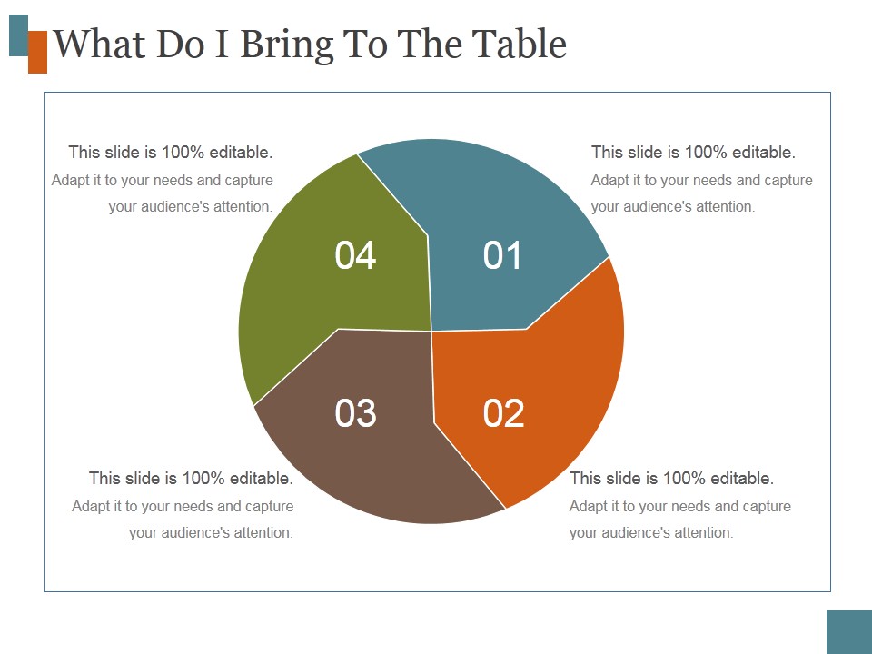 What Do I Bring To The Table Ppt PowerPoint Presentation Samples