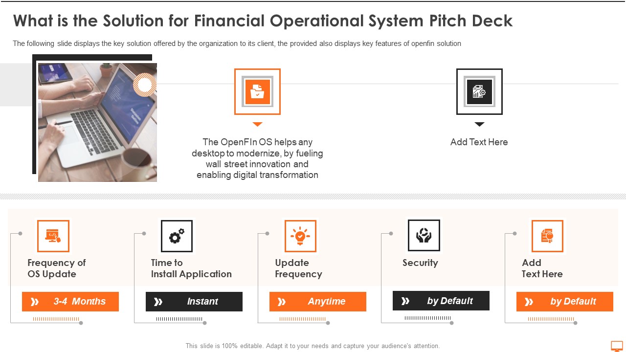 What Is The Solution For Financial Operational System Pitch Deck Ppt Slides Guidelines PDF
