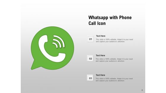Whatsapp Logo Mobile Phone Bold Outline Ppt PowerPoint Presentation Complete Deck
