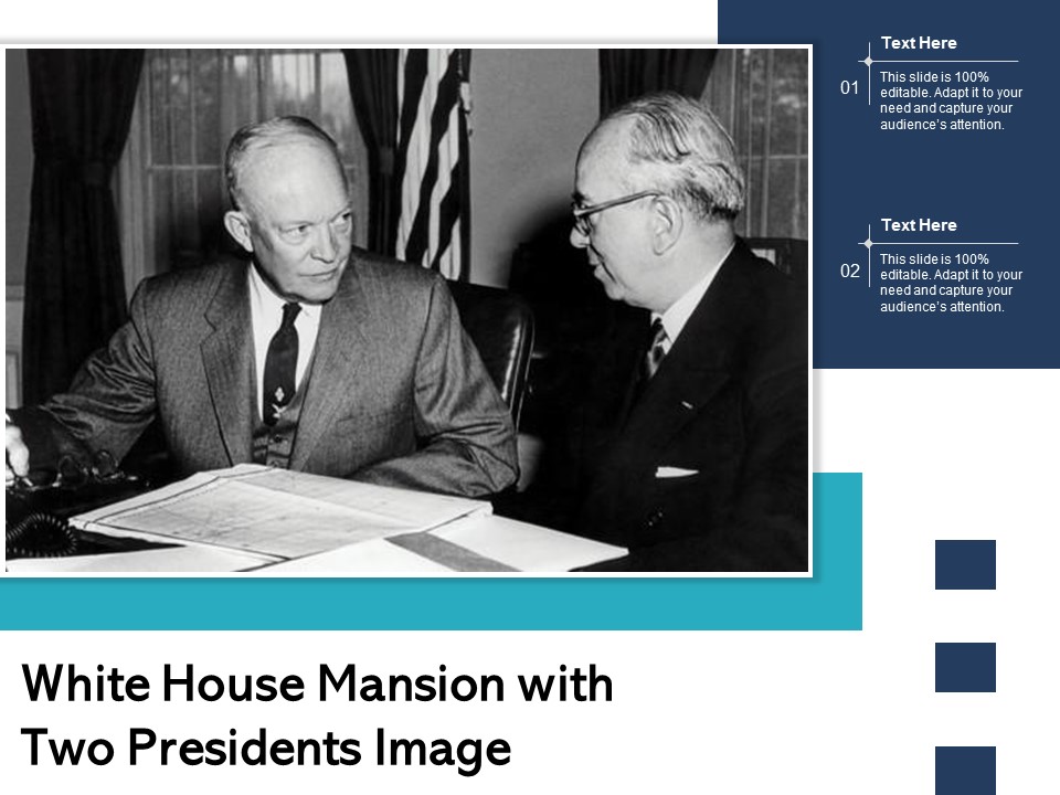 White House Mansion With Two Presidents Image Ppt PowerPoint Presentation Portfolio Example PDF