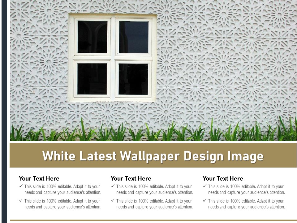 White Latest Wallpaper Design Image Ppt PowerPoint Presentation Show Topics PDF
