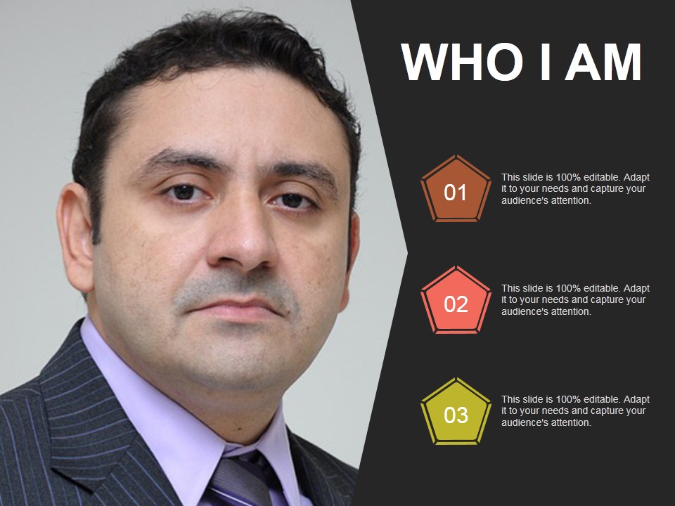 Who I Am Ppt PowerPoint Presentation Background Image