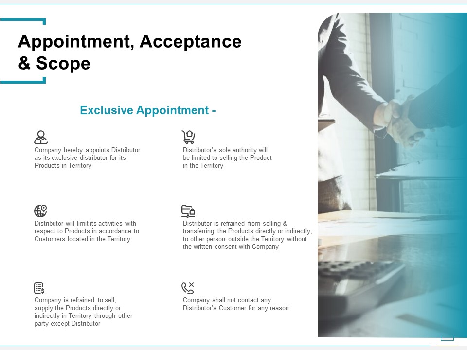Wholeseller And Trader Contract Proposal Appointment Acceptance And Scope Template PDF