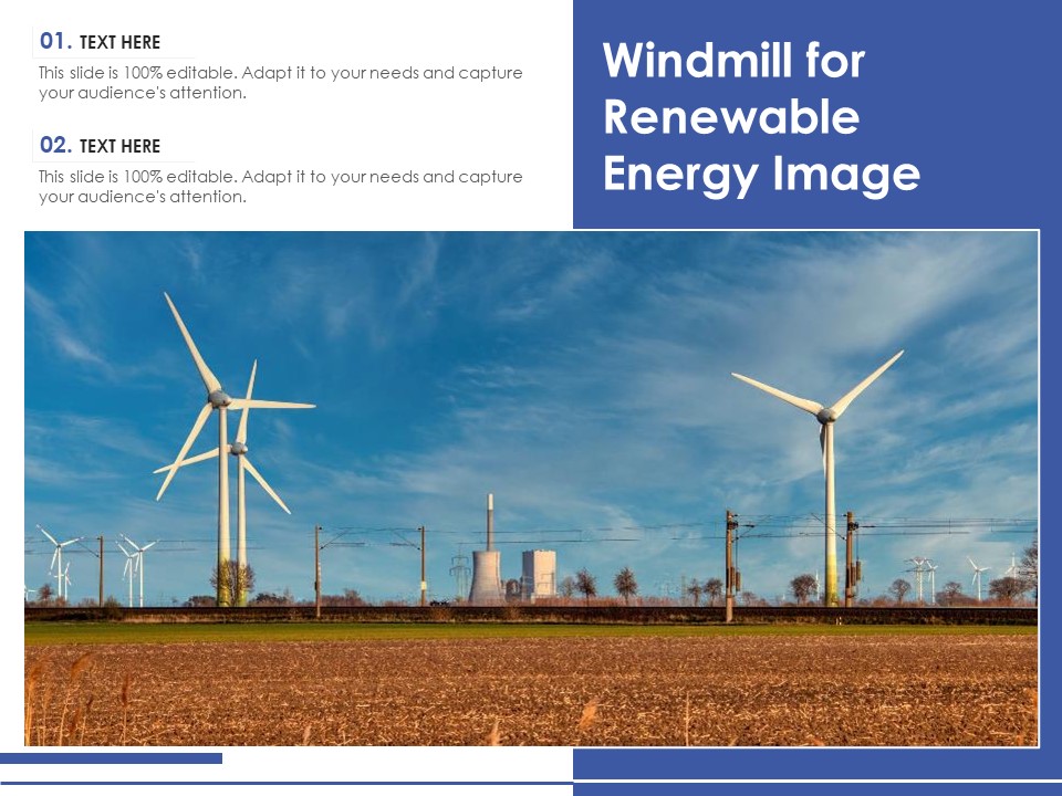 Windmill For Renewable Energy Image Ppt PowerPoint Presentation Portfolio Picture PDF