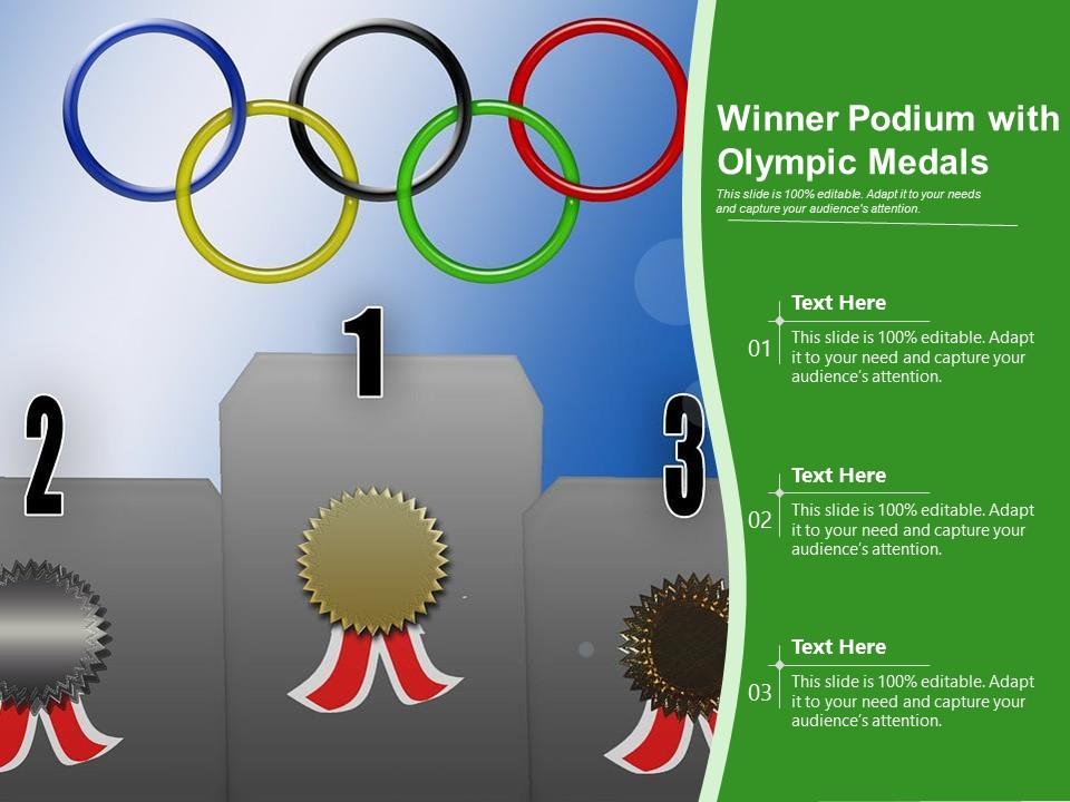 Winner Podium With Olympic Medals Ppt Powerpoint Presentation File Themes Pdf