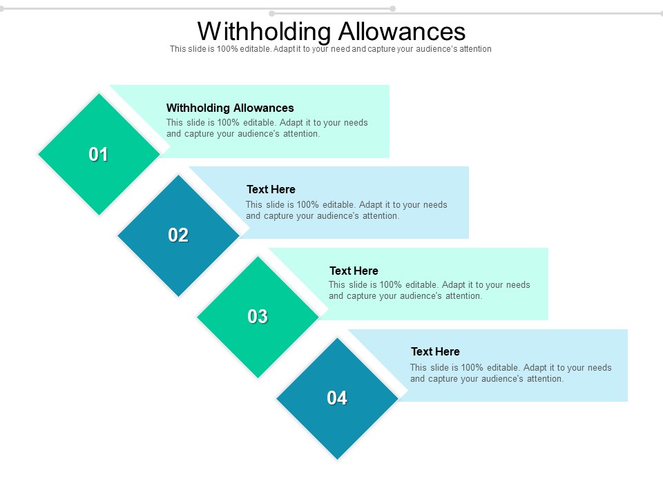 Withholding Allowances Ppt PowerPoint Presentation Styles Styles Cpb Pdf