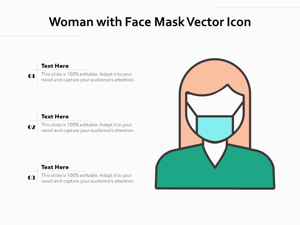 Woman With Face Mask Vector Icon Ppt PowerPoint Presentation Gallery Templates PDF