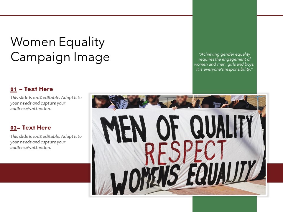 Women Equality Campaign Image Ppt PowerPoint Presentation Show Smartart PDF