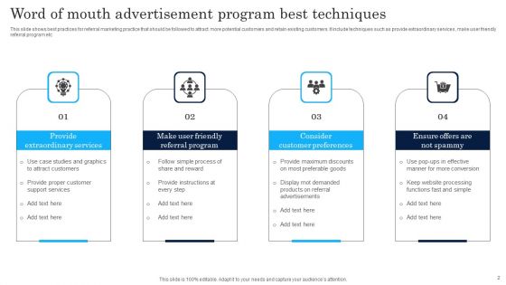 Word Of Mouth Advertisement Ppt PowerPoint Presentation Complete Deck With Slides