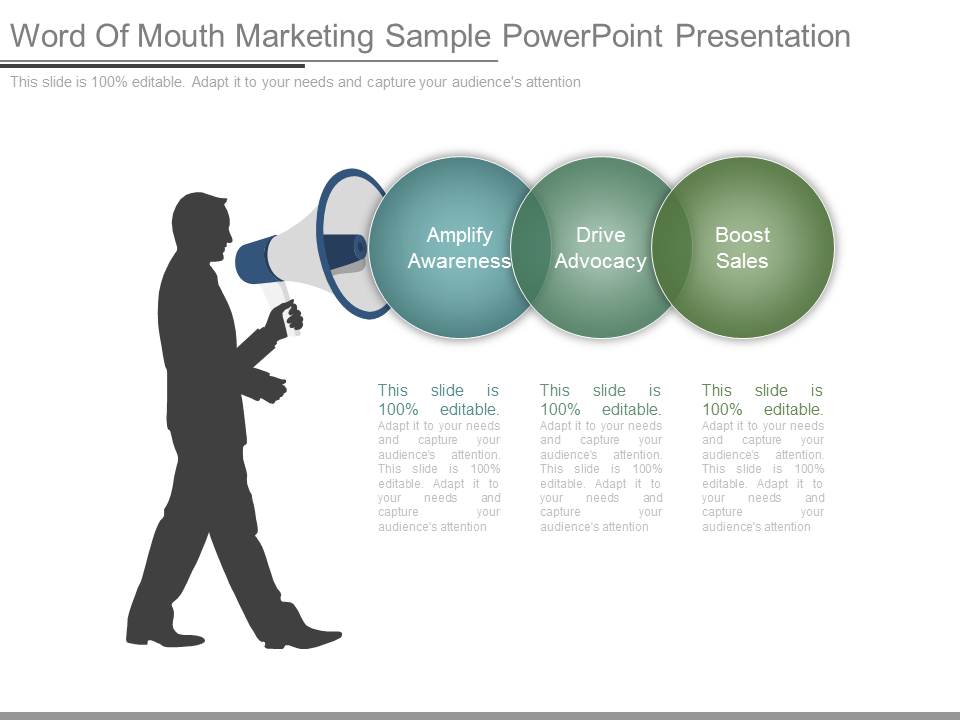 Word Of Mouth Marketing Sample Powerpoint Presentation
