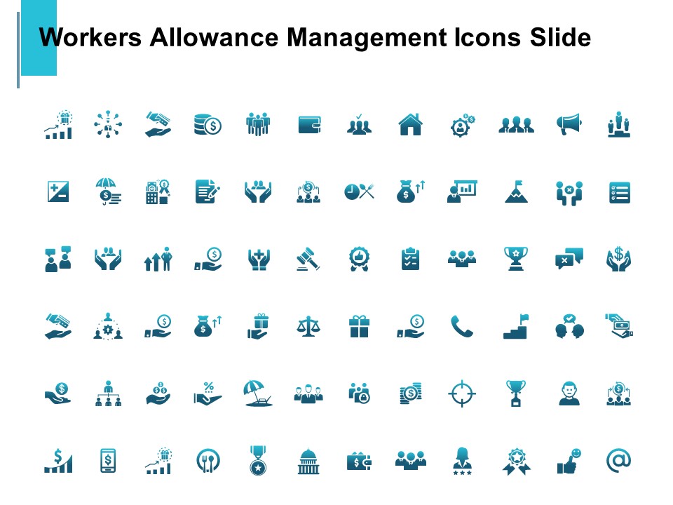 Workers Allowance Management Icons Slide Growth Ppt PowerPoint Presentation Professional Slideshow