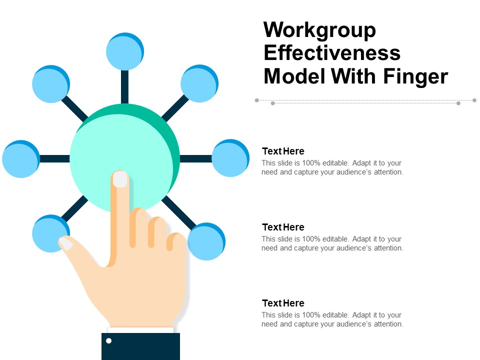 Workgroup Effectiveness Model With Finger Ppt PowerPoint Presentation File Designs PDF