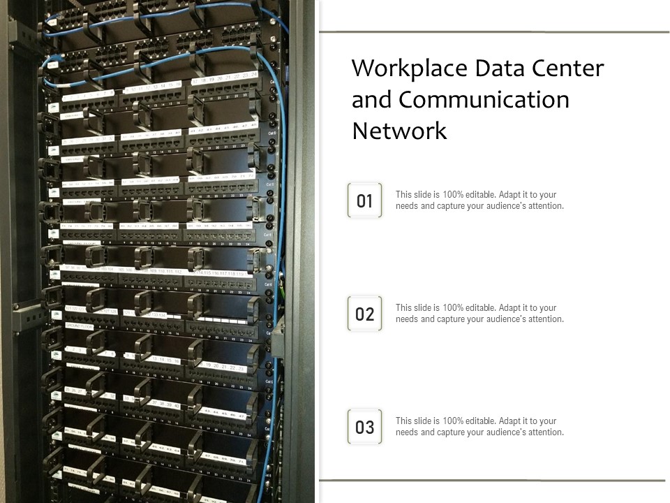 Workplace Data Center And Communication Network Ppt PowerPoint Presentation Layouts Graphics Template PDF