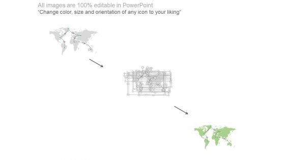 World Air Route Map Diagram Powerpoint Slides