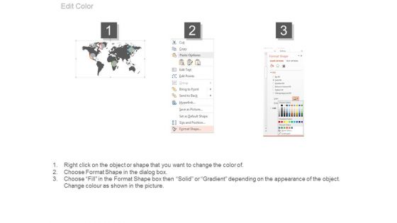 World Map For Global Business Analysis Powerpoint Slides