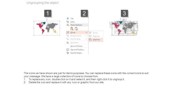 World Map Our Services Diagram Powerpoint Slides