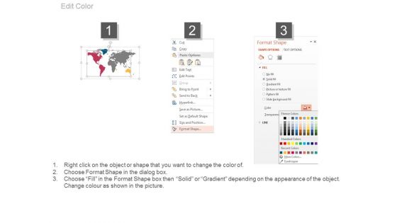 World Map Our Services Diagram Powerpoint Slides