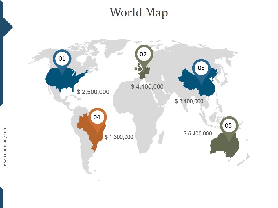 World Map Ppt PowerPoint Presentation Deck