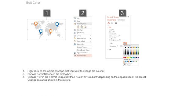 World Map With Male And Female Population Data Powerpoint Slides