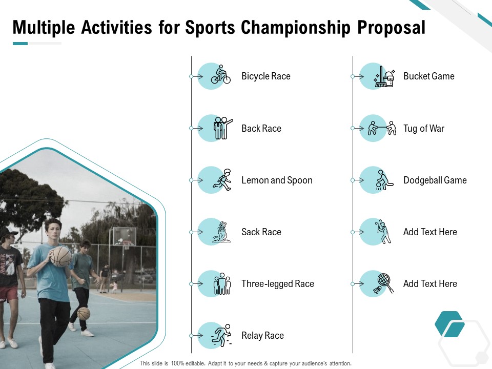 Worldwide Tournament Multiple Activities For Sports Championship Proposal Ppt Infographic Template File Formats PDF