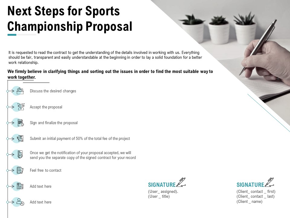 Worldwide Tournament Next Steps For Sports Championship Proposal Ppt Outline Infographics PDF
